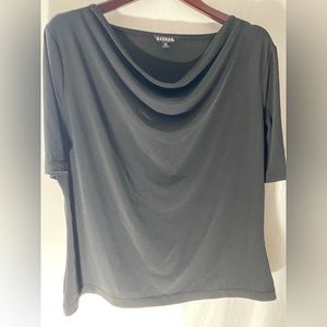 George Cowl Neck Top Black Size XL